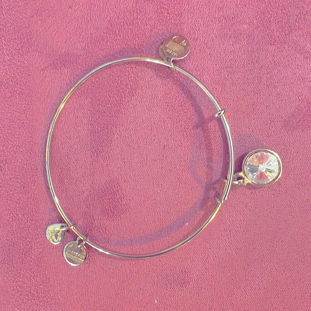 Alex and Ani April birthstone bangle